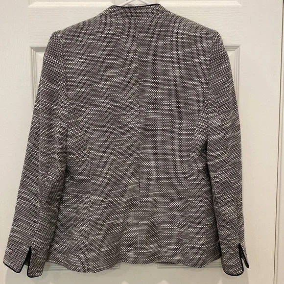 Kasper Textured Lined Womens Blazer - Picture 6 of 10